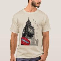 Aanpassen van London Big Ben Clock Tower Red Telef