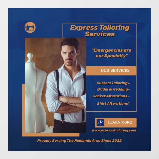 Aanpassen van Mannen-maatwerkwinkel Business Raamsticker (Vel)