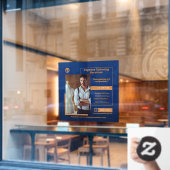 Aanpassen van Mannen-maatwerkwinkel Business Raamsticker (Cafe Raam)