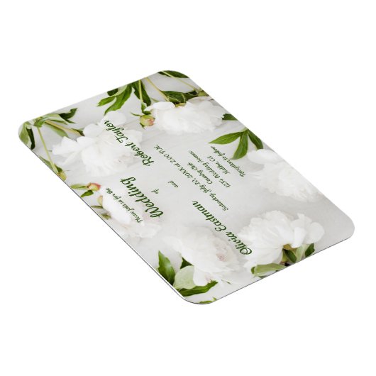 Aanpassen van mooie witte pony bruiloft magneet (Rechterzijde)