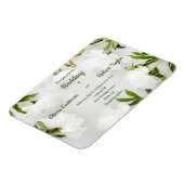 Aanpassen van mooie witte pony bruiloft magneet (Linkerzijde)