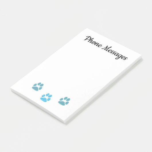 Aanpassen van ontwerp van hond post-it® notes (Schuin)