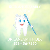 Aanpassen van tandheelkundige gebalanceerde poothe raamsticker (Vel 3)