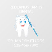 Aanpassen van tandheelkundige gebalanceerde poothe raamsticker (Vel)