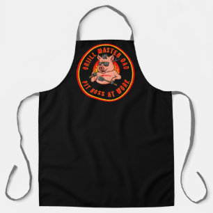 Aanpassen Varkens BBQ Grill Meester Vader Grappig Schort