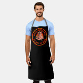 Aanpassen Varkens BBQ Grill Meester Vader Grappig Schort (Gedragen)