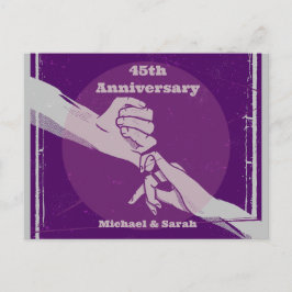 Aanpassen verjaardag romantisch paar hand in hand briefkaart