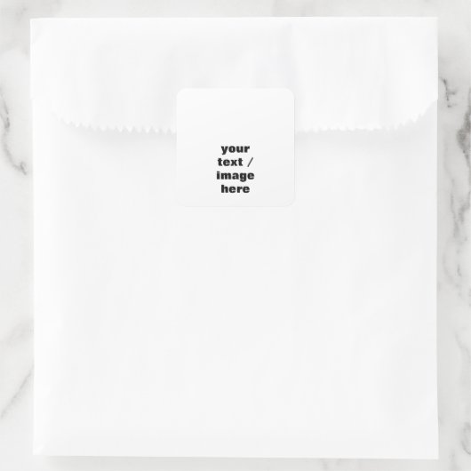 Aanpassen Vierkante Sticker (Tas)