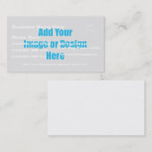 (Aanpassen) Voeg "Uw" afbeelding, tekst en logo to Visitekaartje (Voorkant / Achterkant)