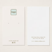 Aanpassen Voeg uw Logo crème-oorscherm toe Visitekaartje (Voorkant /achterkant)