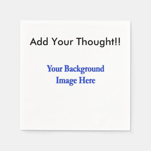 (Aanpassen) Voeg "Uw" persoonlijke touch toe. Servet (Voorkant)