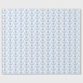 Aanpassen, volwassen borstdove op blauw cadeaupapier (Vlak)