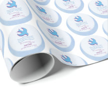 Aanpassen, volwassen borstdove op blauw