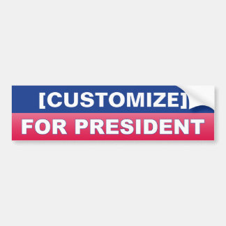 [AANPASSEN] Voor de Bumpersticker van het Presiden