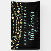 Aanpassen voor Happy verjaardagsbanner, 30th Spandoek (Verticaal)