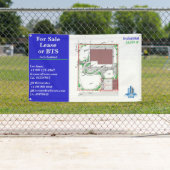Aanpassen voor verkoop Lease of BTS Site Tekening  Spandoek (Insitu)