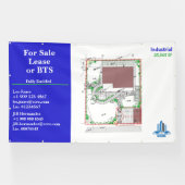 Aanpassen voor verkoop Lease of BTS Site Tekening  Spandoek (Horizontaal)