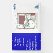 Aanpassen voor verkoop Lease of BTS Site Tekening  Spandoek (Verticaal)