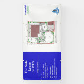 Aanpassen voor verkoop Lease of BTS Site Tekening  Spandoek (Verticaal)