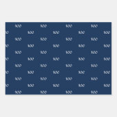 Aanpassen w / Initiaal, White Letter Number, monog Inpakpapier Vel (Voorkant)