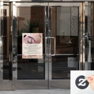 Aanpassen Waarom Wenkbrauw Laminatie Studio Servic Raamsticker
