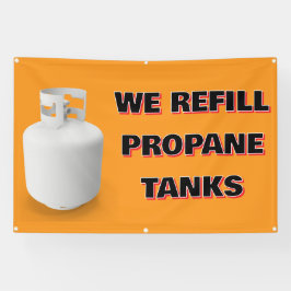 Aanpassen We Vullen Propaan Tanks Hier Spandoek