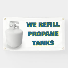 Aanpassen We Vullen Propaan Tanks Hier Spandoek
