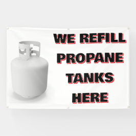 Aanpassen We Vullen Propaan Tanks Hier Spandoek