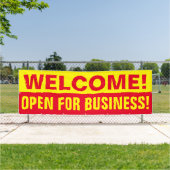 Aanpassen Welkom Open Voor Zakelijk Banner (Insitu)