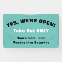 Aanpassen We're Open Alleen buiten tekenen