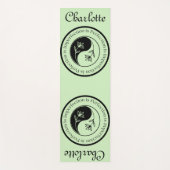 (Aanpassen)Yin Yang Tea Green Workout, Pilates en Yogamat (Voorkant)