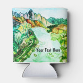 AANPASSEN! Zion National Park Utah Waterverf Blikjeskoeler (Achterkant)