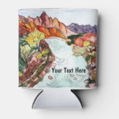 AANPASSEN! Zion National Park Utah Waterverf Blikjeskoeler (Voorkant)