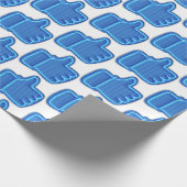 Aanpassen zoals het neonhandse ontwerp cadeaupapier (Hoek)