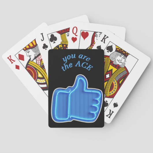 Aanpassen zoals het neonhandse ontwerp pokerkaarten (Achterkant)