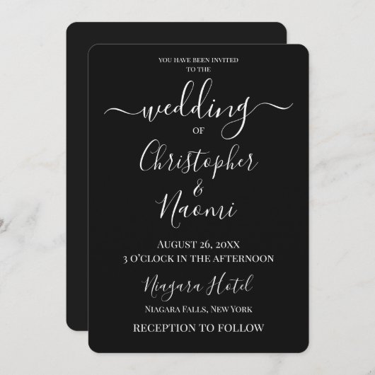 Aanpassen - Zwart Kaart (Voorkant / Achterkant)