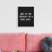 Aanpassen Zwart wit inspirerend quote unique Canvas Afdruk (Insitu (Woonkamer))