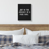 Aanpassen Zwart wit inspirerend quote unique Canvas Afdruk (Insitu (Slaapkamer))
