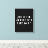 Aanpassen Zwart wit inspirerend quote unique Canvas Afdruk (Insitu (Houten vloer))