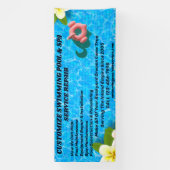 Aanpassen Zwembad Spa onderhoud reparatie Ser Spandoek (Verticaal)