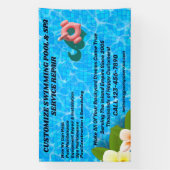 Aanpassen Zwembad Spa onderhoud reparatie Ser Spandoek (Verticaal)