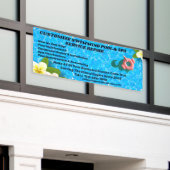 Aanpassen Zwembad Spa onderhoud reparatie Ser Spandoek (Buitenkant Gebouw)