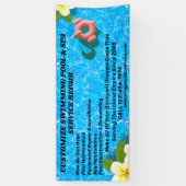 Aanpassen Zwembad Spa onderhoud reparatie Ser Spandoek (Verticaal)