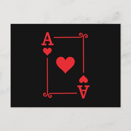 Aanpassende ACE-harten met afspeelkaarten Matig Briefkaart (Voorkant)