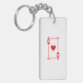 Aanpassende ACE-harten met afspeelkaarten Matig Sleutelhanger (Voorkant Links)