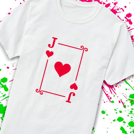 Aanpassende Jack Hearts Suite Afspeelkaarten Moder T-shirt