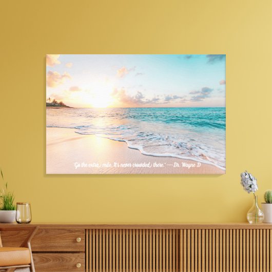 AanpassenDigitale verf - Zee strand Sunset Canvas Afdruk (Insitu (Woonkamer))