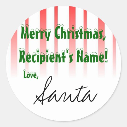 AanpassenHet! Santa sticker (Voorkant)