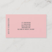 Aanpassing, dageraad, dageraad, naaddruk visitekaartje (Achterkant)