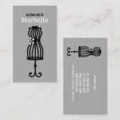 Aanpassing, kleding, dagdroger, Vintage bij stress Visitekaartje (Voorkant / Achterkant)